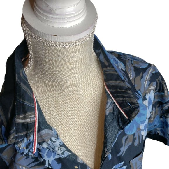 Iron Co Short Sleeve Button Front Island Floral Shirt Size L - Picture 7 of 8